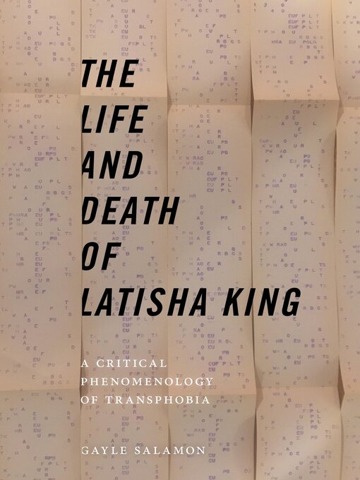 Title details for The Life and Death of Latisha King by Gayle Salamon - Available